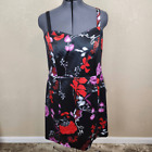 Lane Bryant Red and Purple Floral Satin Special Occasion Dress Size 22 NWT/OS (4