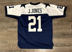 Dallas Cowboys J Jones Football Reebok Jersey Men's XL Blue Mens NFL #21 - Picture 1 of 5
