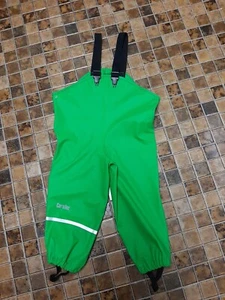 Matschhose Regenhose ungefüttert Gr. 104 grün - Bild 1 von 3