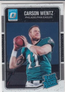 CARSON WENTZ 2016 Panini Donruss Optic #156 RR RC Eagles - Picture 1 of 2