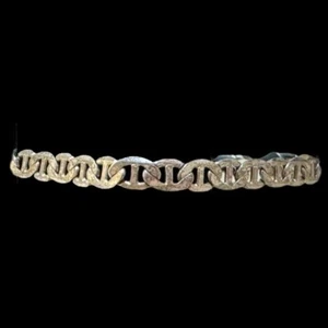 925 Sterling Silber Panzer Cuban Armband - Bild 1 von 16