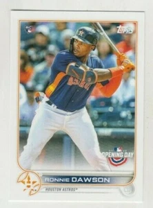 (15) Ronnie Dawson 2022 TOPPS OPENING DAY ROOKIE CARD LOT #196 ASTROS RC - Imagen 1 de 1