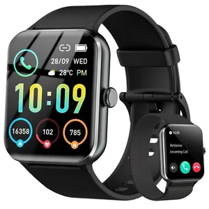 Smart Watch(Answer/Make Call), 1.85" Smartwatch for Men Women, - Photo 1 sur 7