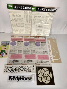 Lot of 10 Scrapbooking Stickers Rub-Ons Laser Cuts Paper Doll GREAT DEAL!! - Picture 1 of 8