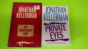JONATHAN KELLERMAN, lot of 2 books, The Conspiracy Club & Private Eyes - Bild 1 von 2