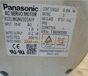 PANASONIC SERVO MOTOR MQMZ022A1F USED tested - Picture 1 of 1