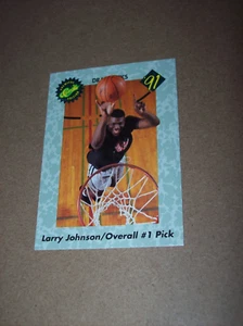 Tarjeta de novato Larry Johnson 1991 Classic Draft Picks #44 set break casi nueva+ - Imagen 1 de 2