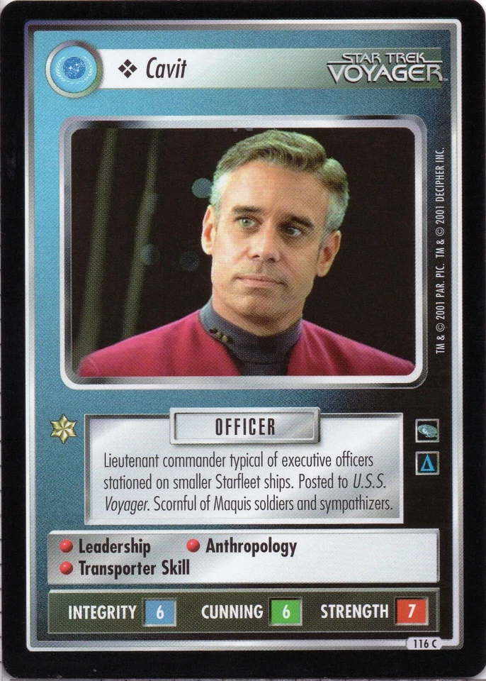 Star Trek CCG Cavit Near-Mint/NM Common – Voyager 2001 - Image 1 of 1