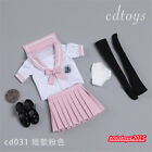 cdtoys 1:6 cd031 Female Pink Sailor Short JK Skirt Clothes For 12" PH Figure Bod