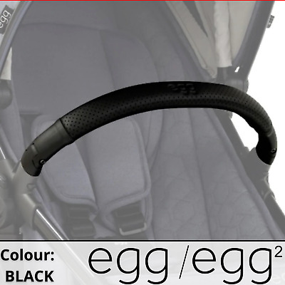 **new** EGG 1 / EGG 2 Pram Stroller Leather  Bumper Bar Stroller Main Seat BLACK • 38.64€