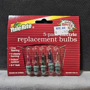 YuleRite 5-pack Electric Replacement Bulbs ~ 5-7 Volt ~ New - Picture 1 of 3