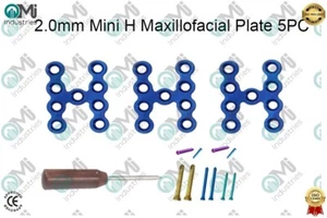 Placas Maxilofaciales 2mm H y Tornillo Cabeza Cruzada Titanio Grado 5 (51 Piezas) - Imagen 1 de 3