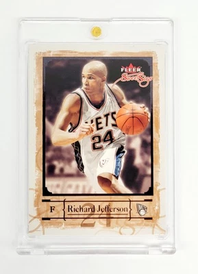 РЕДКАЯ SSP ЧЕРНАЯ РАМКА ПАРАЛЛЕЛЬНАЯ 2004-05 Fleer Sweet Sigs Ричард Джефферсон #20  - Изображение 1 из 2