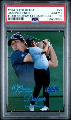 2024 Fleer Ultra Flair Showcase Jason Dufner #29 Legacy Collection 27/30 PSA 10 - Image 1 of 2