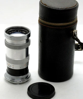 VERY RARE KODAK EKTAR 100 mm F3.5 LENS LEICA LTM M39 LEICA M Rangefinder COUPLED - Image 1 of 4