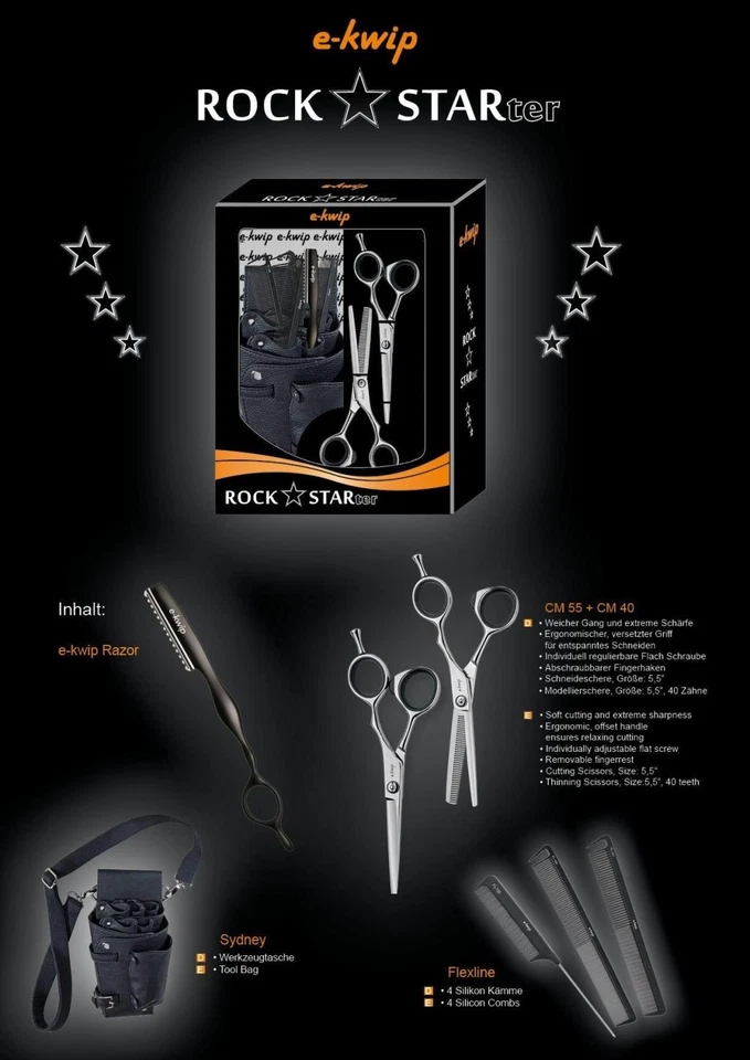 e-kwip Rock Star(ter) Scherenset