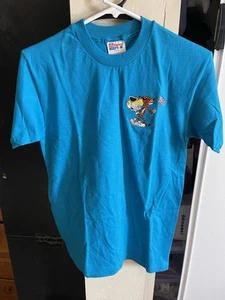 Vintage Chester Gepard T-Shirt auf Hanes Etikett Gr. L (14-16) 100% vorgeschrumpfte Baumwolle - Bild 1 von 4