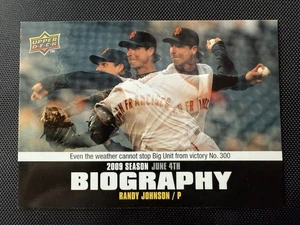 2010 upper deck season biography randy johnson #sb-70 - Picture 1 of 2