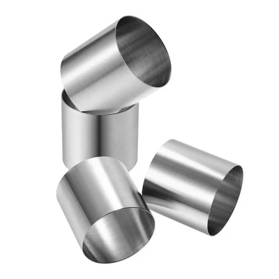  4 Pcs Förmchen Backen Keksformen Aus Edelstahl Edelstahlkuchenform - Bild 1 von 4