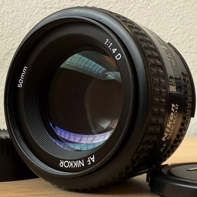 [Near Mint++] Nikon AF 50mm f/1.4 D Nikkor Standard Lens for F5 F6 F4 F100 JAPAN - Image 1 of 4