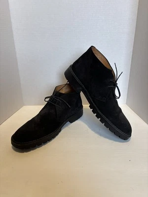 Botas Chukka Salvatore Ferragamo de Gamuza Negras para Hombre Talla 9 Foto 1 de 4