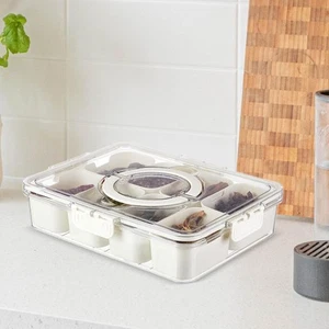 Divided Food Container Reusable Condiment Jar for 8 grids - Picture 1 of 7