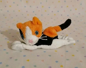 Ganz Calico Cat Miniature Magnet Mates Stuffed Animal Plush Toy 4" H6368 - Picture 1 of 7