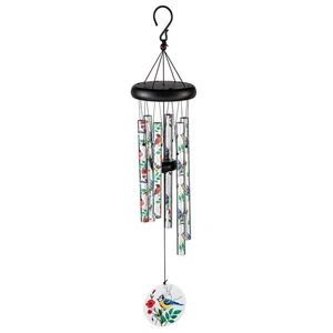 Avria Printed Hand Tuned Wind Chime, Songbirds, 27" - Picture 1 of 4