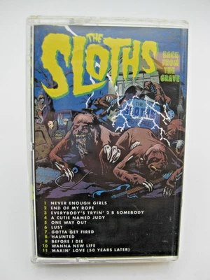 THE SLOTHS Back From The Grave Cassette Limited Edition Yellow Garage Rock Punk - Image 1 of 3