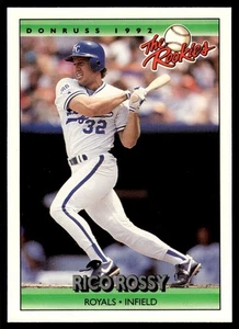 1992 Donruss The Rookies Rico Rossy Rookie Kansas City Royals #106 - Picture 1 of 2