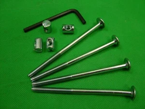 Bed / cot bolts 4 sets of M6 x 100mm bolt, allen key & 14mm barrel nut= 9 items - Picture 1 of 1