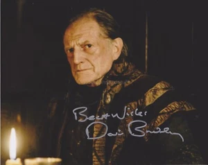 David Bradley Hand Signed 8x10 Photo, Autograph, Doctor Who, Harry Potter (D) - Picture 1 of 1
