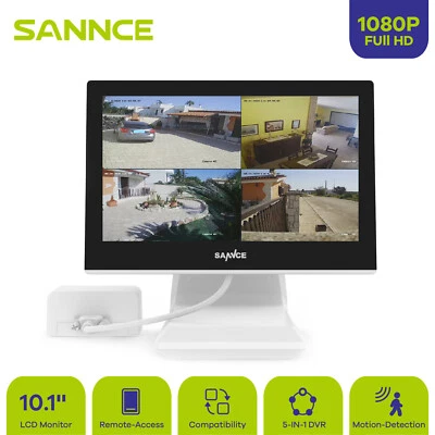 SANNCE 4CH HD 1080P DVR Digtial Video Recorder for CCTV Security Camera System - Image 1 of 4