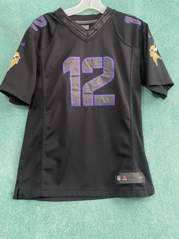 Youth Large Percy Harvin #12 Minnesota Vikings Stitched Black On Field Jersey Cover
