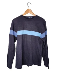 Bossini Colorblock Long Sleeve T Shirt in Black Size M - Picture 1 of 6