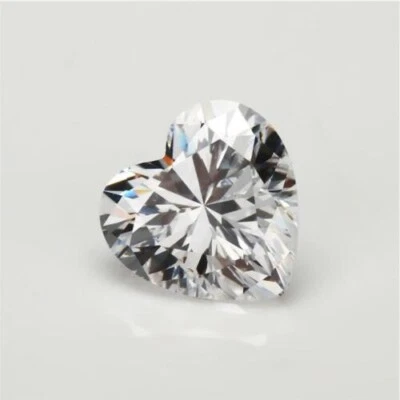 Lab-Grown Certified 1Ct Heart Cut D-Color Diamond Loose FL-Clarity Gemstone 4AUC - Image 1 of 4