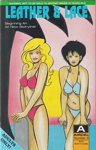 Cómics de Aircel de cuero y encaje #9 (1990) - casi nuevo - Imagen 1 de 2