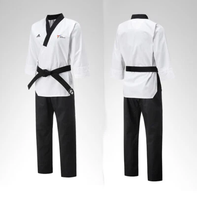 Uniforme Kukkiwon Adidas Adi Club Taekwondo Poomsae Gi Dobok TKD Aprobado Hombre Foto 1 de 4