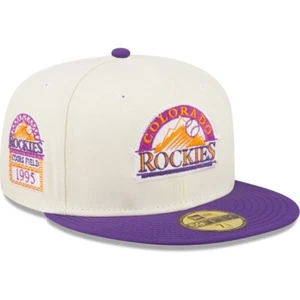 New Era Colorado Rockies Coors Field Chrome 59Fifty Mütze Größe 7 1/2 - Bild 1 von 5