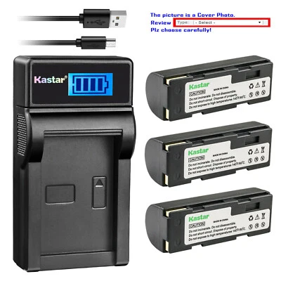 Kastar Battery LCD USB Charger for KLIC-3000 K3000 & Kodak DC4800 DC4800 Zoom - Image 1 of 4