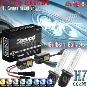 55W H7 HID Xenon Conversion Kit Headlight Ballast Light Bulbs 6K/8K/10K/12K Kit - Picture 1 of 14