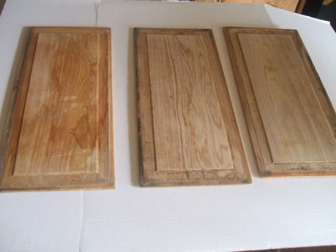 Architectual Salvage Wood Door Panel Inserts 3 of them Repurpose Cover
