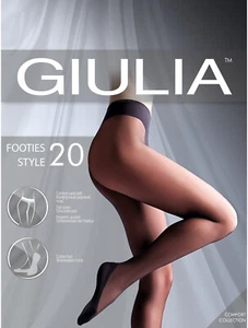 Giulia Footies Style 20 Den Strumpfhose Größe L Farbe Daino - Bild 1 von 1