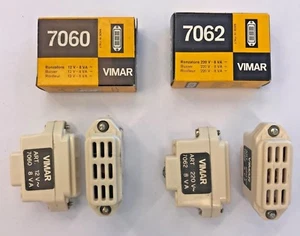 BRÄUNER VIMAR 7060 12 V ODER 7062 220 VOLT SERIE 7000 8 VA MADE IN ITALY ELFENBEIN - Bild 1 von 3