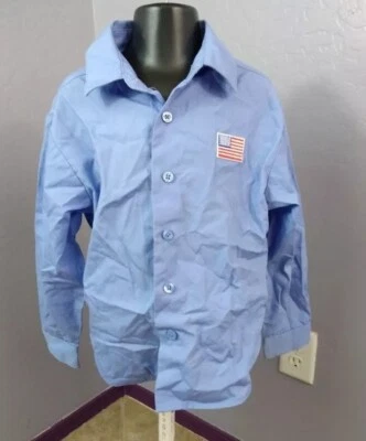 Arrow Girls size 6 blue top with American flag and Gap s/m blue hat - Image 1 of 4