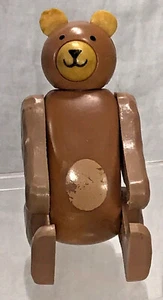 Juego de tren vintage Fisher Price Little People circo marrón oso 991 VER FOTOS - Imagen 1 de 9