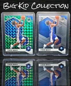 2020-21 Mosaic Tyrese Maxey Rc (2) Base/Green Prizm - Picture 1 of 5