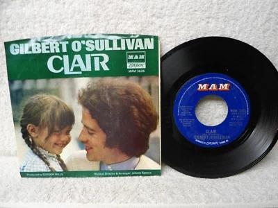 Gilbert O Sullivan 45 PS Clair / Ooh Wakka Doo Wakka Day Near Mint 1972 Orig! - Image 1 of 4