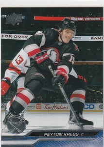 2023-24 Upper Deck Clear Cut #19 Peyton Krebs