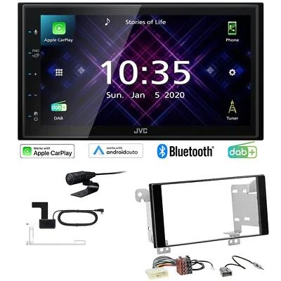 JVC Autoradio Apple CarPlay Android Auto DAB+ für Subaru Forester piano black - Bild 1 von 4